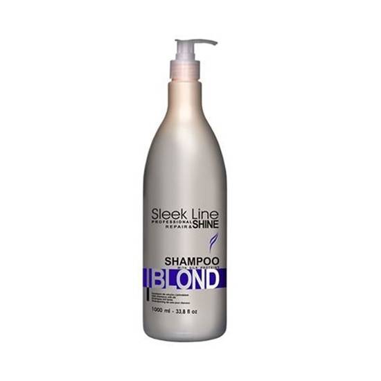 Stapiz Szampon Sleek Line z jedwabiem Blond 1000ml