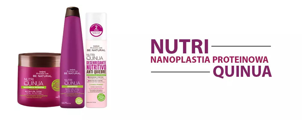 Placenta Life Nutri Quinua zestaw do nanoplastii proteinowej 2x350ml+200ml