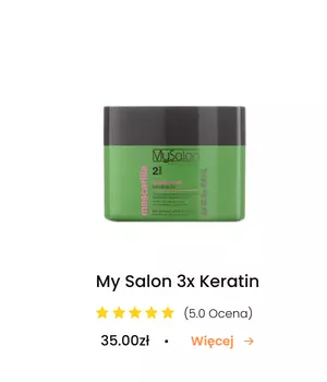 MySalon Maska arganowa z hydrolizowaną keratyną 250ml