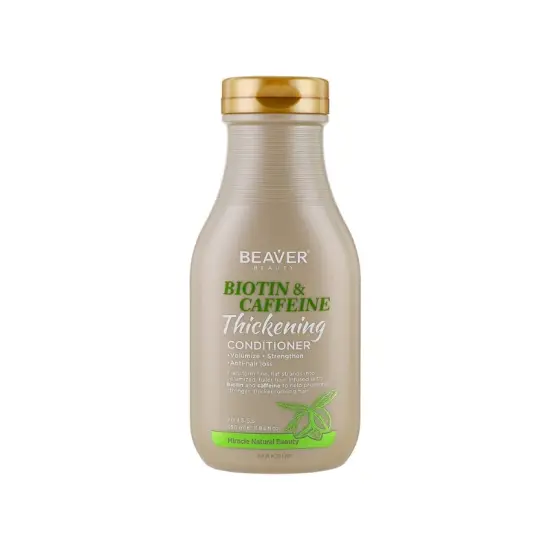 Beaver Biotin Caffeine Thickening - Odżywka wzmacniająca do włosów cienkich i słabych 350ml