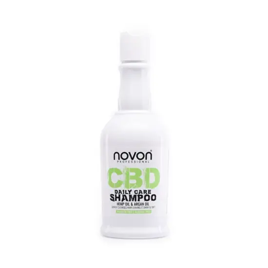 Novon CBD Nawilżający szampon do codziennej pielęgnacji włosów z olejkiem konopnym i arganem 400ml