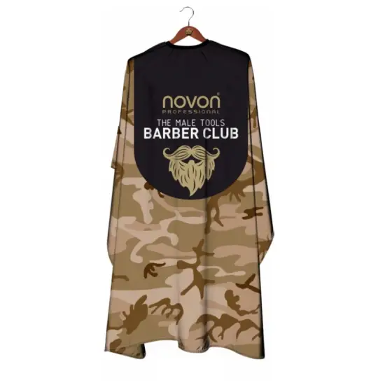 Novon Peleryna fryzjerska barber kamuflaż XL 130x150cm N403-28