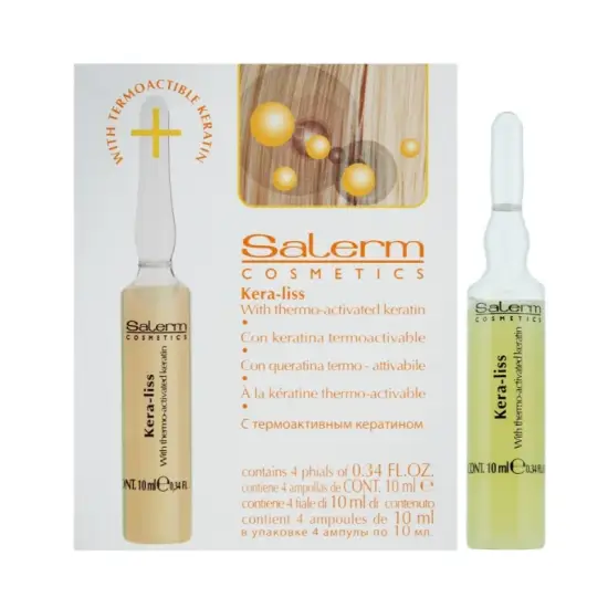 Salerm Kera-liss termoochronna kuracja kondycjonująca 4x10ml