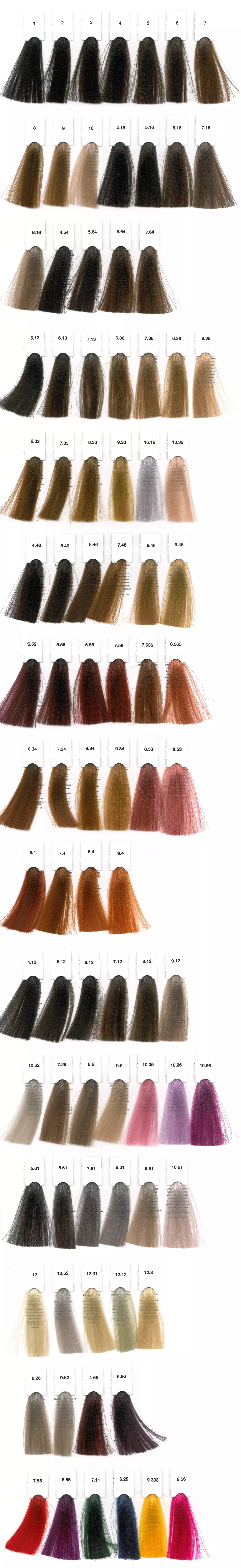 Framesi Glamour Paleta Kolorów