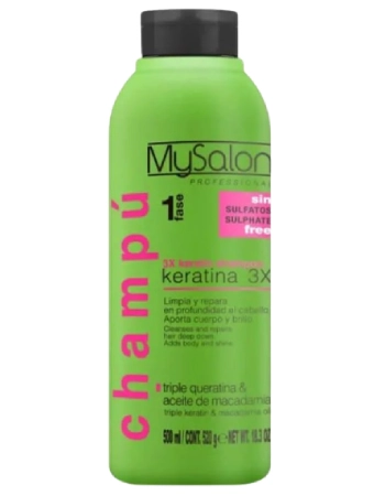 MySalon Szampon 3x Keratin - Szampon do włosów zniszczonych