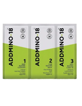 ADDMINO-18 Retail Kit – zestaw do regeneracji włosów zniszczonych 250ml + 250ml + 150ml
